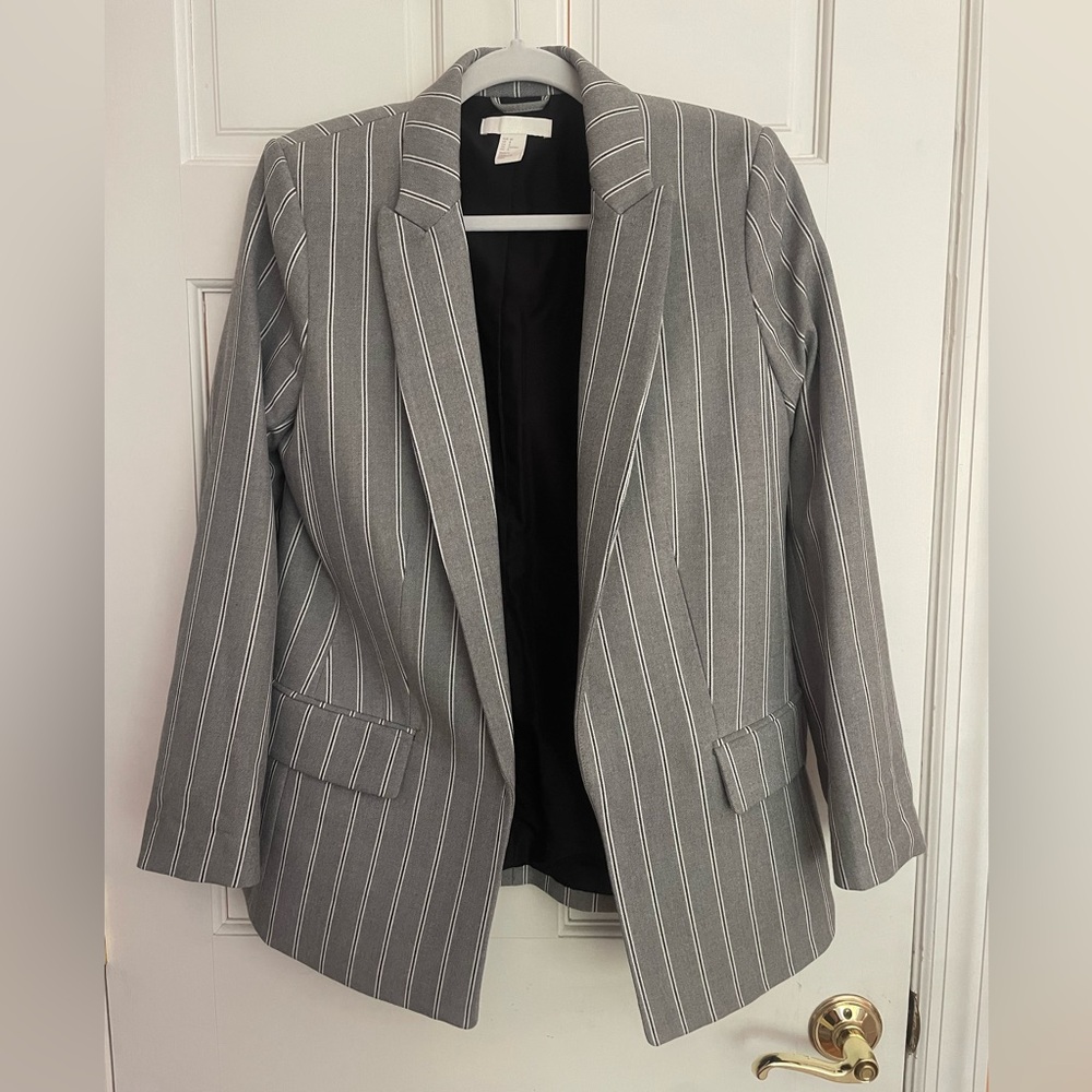 H&M Striped Blazer